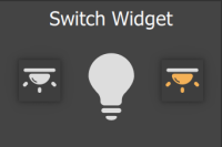 Widget Interruttore senza bisello e con pulsanti Widget Interruttore senza bisello e con pulsanti