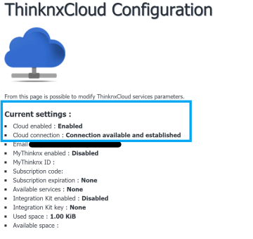 Cloud status Cloud status