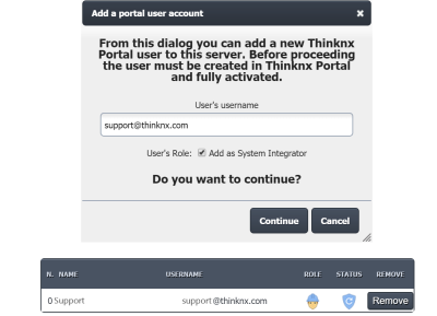 Linking a user to the Portal Linking a user to the Portal