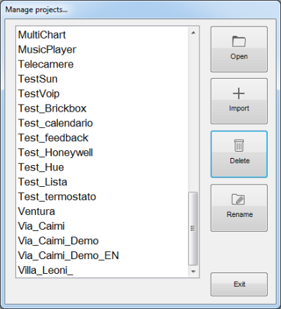 Project management form Project management form