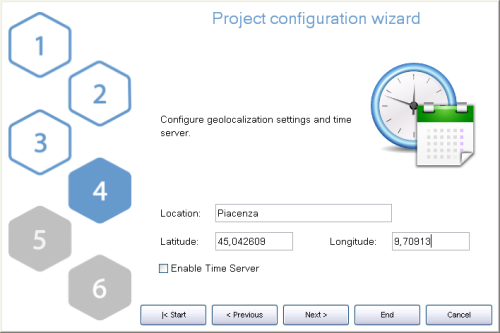 Step 4: server location settings Step 4: server location settings