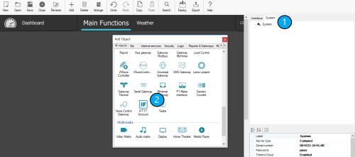 Aggiungi account IFTTT in thinknx Aggiungi account IFTTT in thinknx