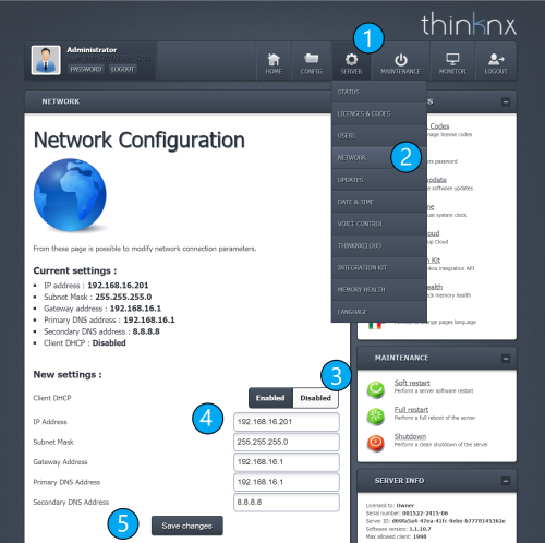 IP address configuration IP address configuration