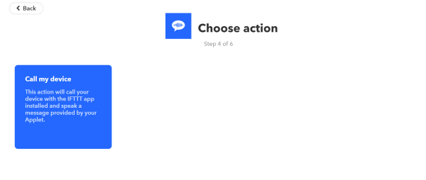 Seleziona "call my device" Seleziona "call my device"