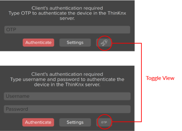 OTP authentication OTP authentication