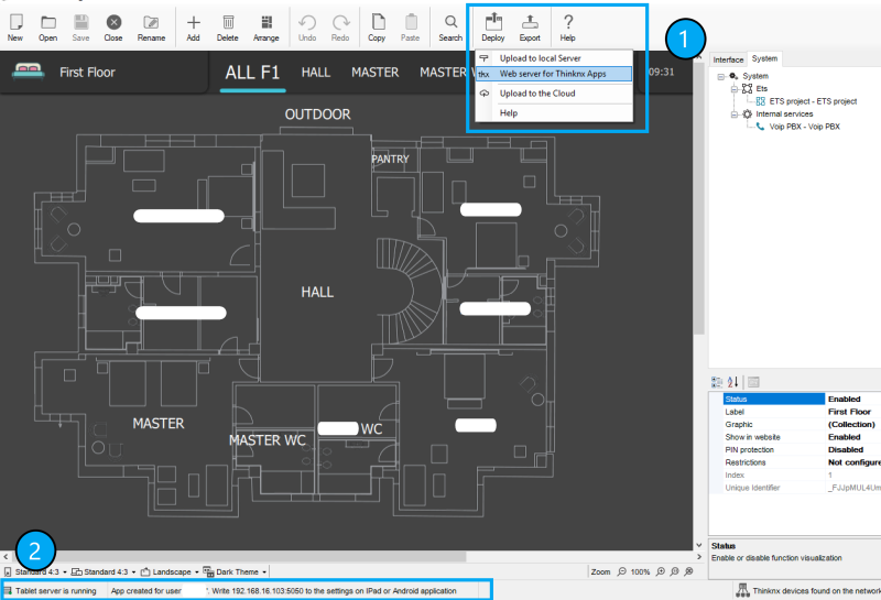 deploying to local client deploying to local client