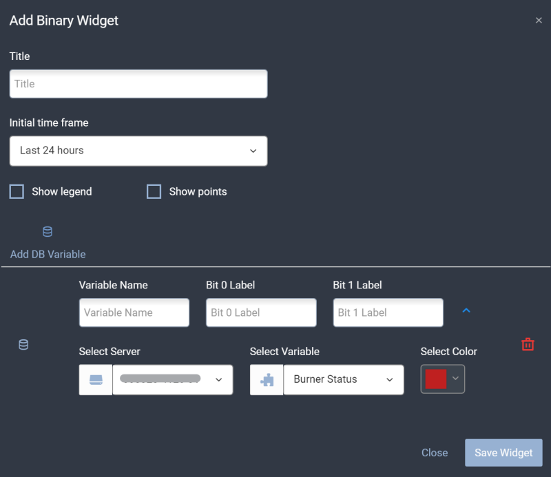 Add Binary Widget Add Binary Widget